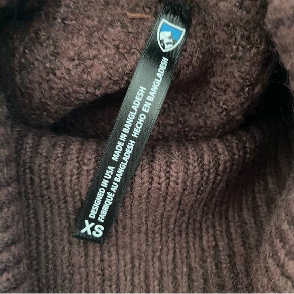 Kuhl Sienna Turtleneck Pullover Sweater Mocha Brown size XS - Picture 8 of 9